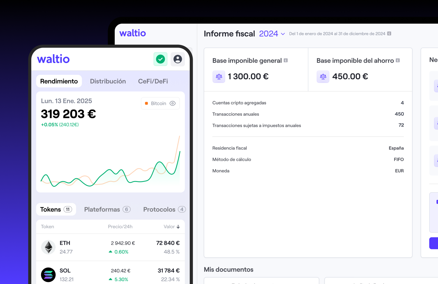 Waltio | Herramienta fiscal para declarar tus criptomonedas